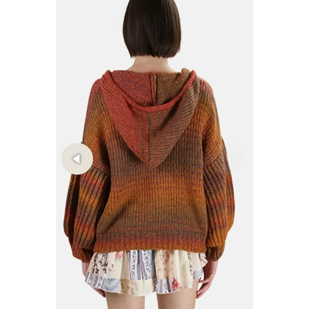 LoveShackFancy Remington Alpaca Pullover Bell Sleeve, XS/S $620 - Picture 3 of 9
